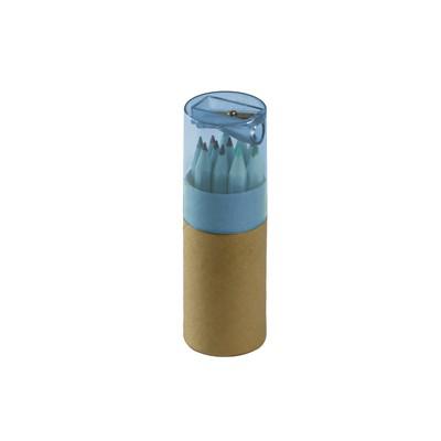 Colour pencil set with pencil sharpener
