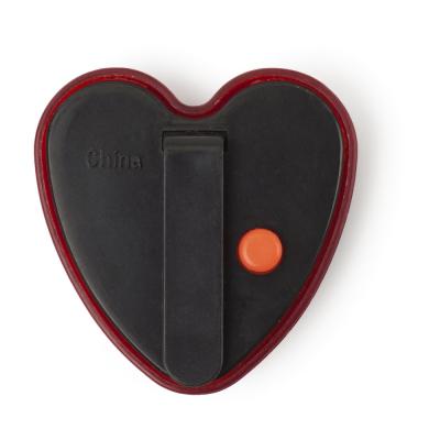 Flashing light "heart" with clip