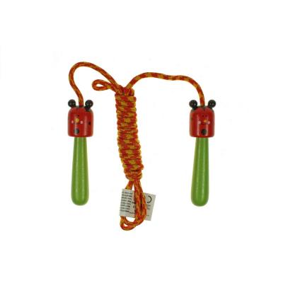 Skipping rope with wooden handles