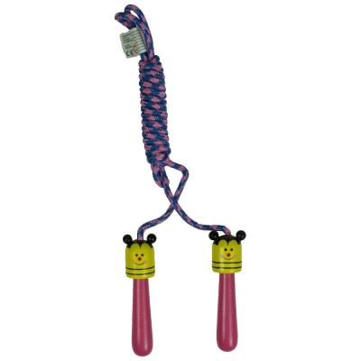 Skipping rope with wooden handles