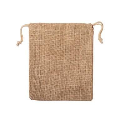 Small jute drawstring bag