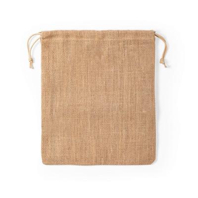 Big jute drawstring bag