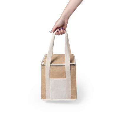 Laminated jute cooler bag