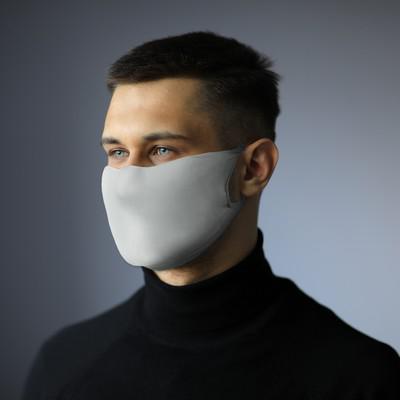 Reusable face mask with filter space and silver ions