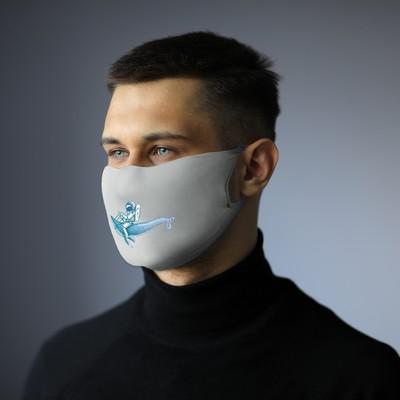Reusable face mask with filter space and silver ions