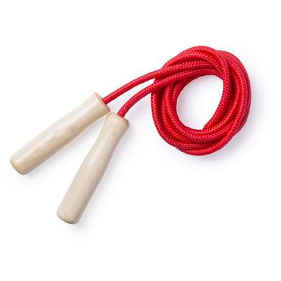 Skipping rope with wooden handles