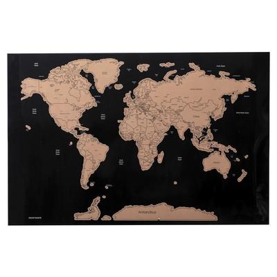 Scratch off World map