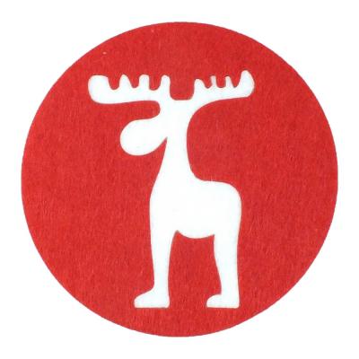 Coaster set, reindeer design