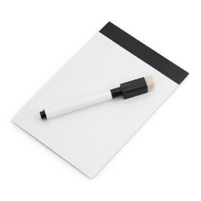 Magnetic writing board, marker with felt tip, eraser