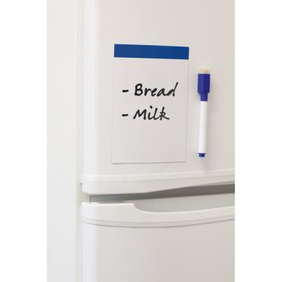 Magnetic writing board, marker with felt tip, eraser