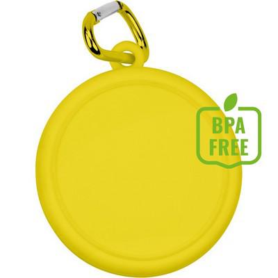 Foldable travel mug 220 ml with carabiner