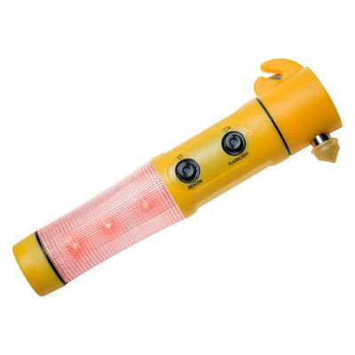 Emergency torch 1 LED, seat belt cutter, safety hammer