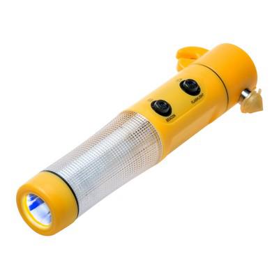 Emergency torch 1 LED, seat belt cutter, safety hammer