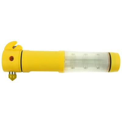 Emergency torch 1 LED, seat belt cutter, safety hammer