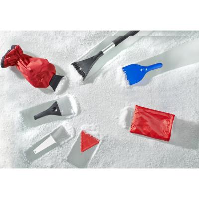 Ice scraper with snow bristle, telescopic handle (max. 100 cm)