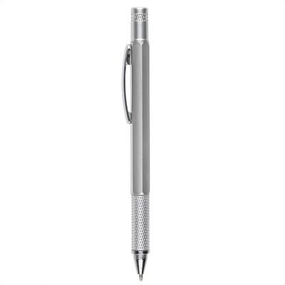 Multifunctional ball pen, ruler, spirit level, screwdriver