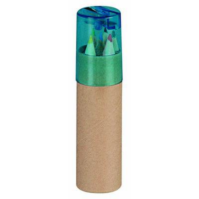 Colour pencil set with pencil sharpener