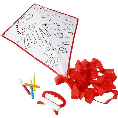 Kite for colouring, felt tip pens