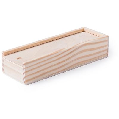 Domino game in wooden box