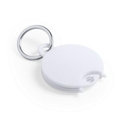 Antibacterial keyring with shopping cart coin