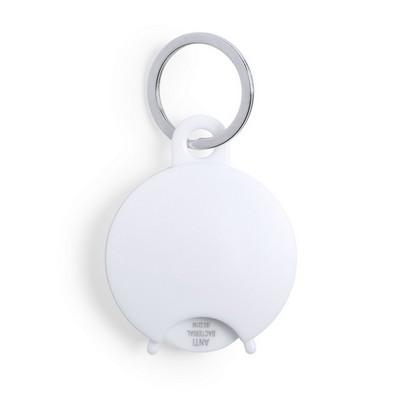 Antibacterial keyring with shopping cart coin