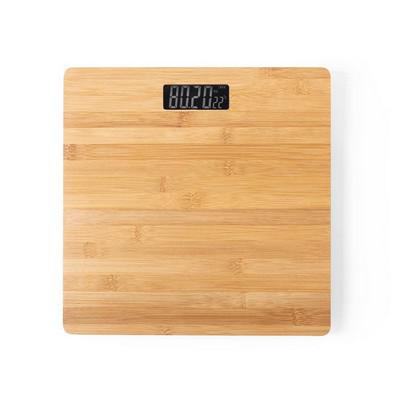 Bamboo bathroom scale