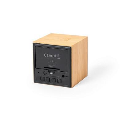 Bamboo desk clock, alarm