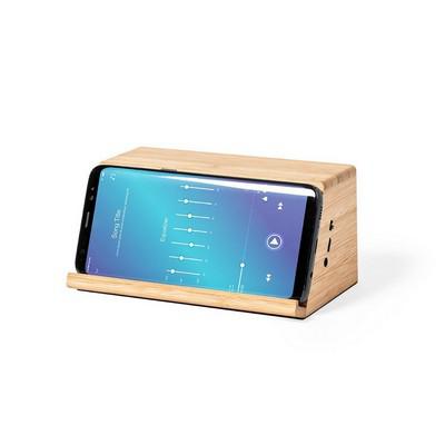 Bamboo wireless speaker 3W, wireless charger 10W