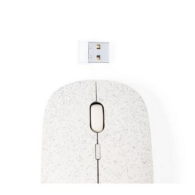 Wireless computer mouse made of wheat straw