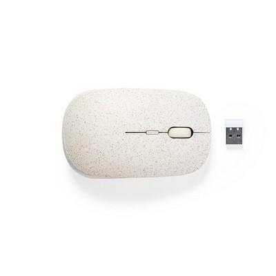 Wireless computer mouse made of wheat straw