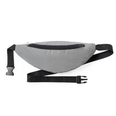 Water repellent waist bag, reflective material