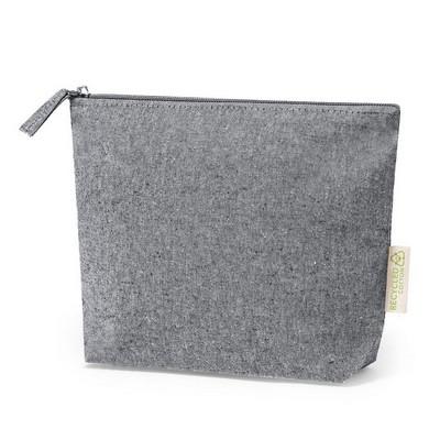 Recycled cotton cosmetic bag