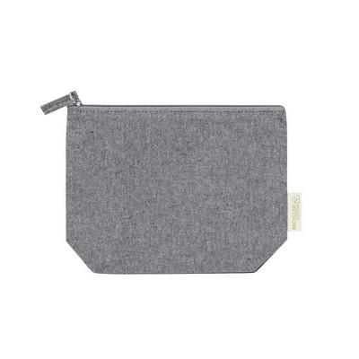 Recycled cotton cosmetic bag