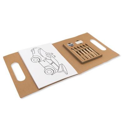 Colouring set, colouring pencils, pencil sharpener and eraser