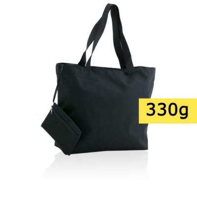 Beach bag, shopping bag with cosmetic bag