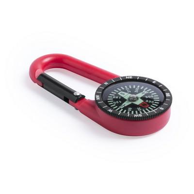 Compass with carabiner