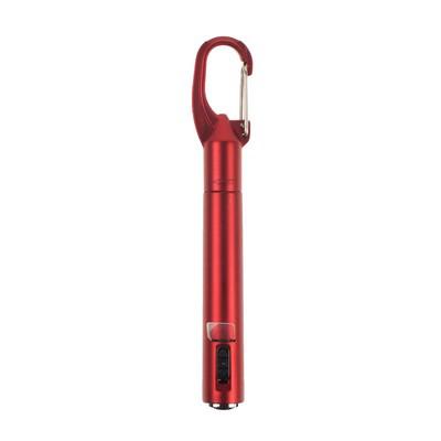 Torch 1 LED, ball pen and carabiner clip
