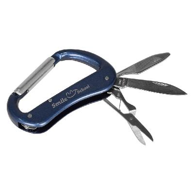 Multifunctional tool 5 el., carabiner clip