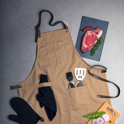 Cotton kitchen apron