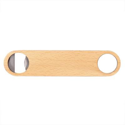 Wooden bottle opener