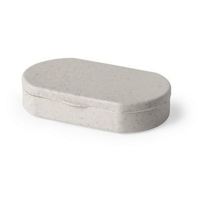 Bamboo pill box with 3 compartments