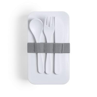 Antibacterial lunch boxes 2 pcs, 2x700 ml, cutlery