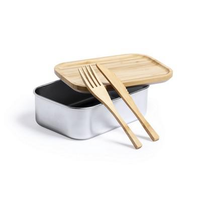 Lunch box 600 ml, cutlery