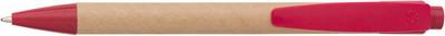 Cardboard and wheat straw ball pen