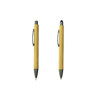 Writing set, bamboo ball pen with touch pen and mechanical pencil