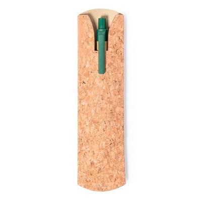 Cork pen case