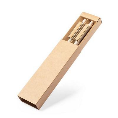 Wheat straw writing set, ball pen and mechanical pencil
