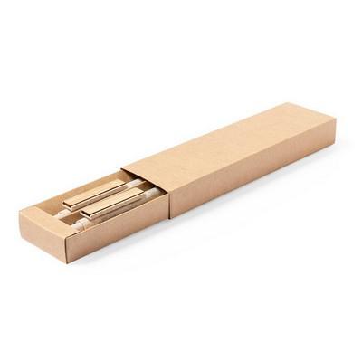 Wheat straw writing set, ball pen and mechanical pencil
