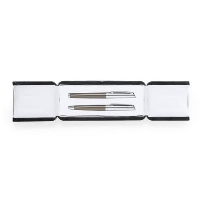 Writing set, ball pen and roller ball pen
