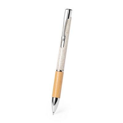 Bamboo and wheat straw ball pen